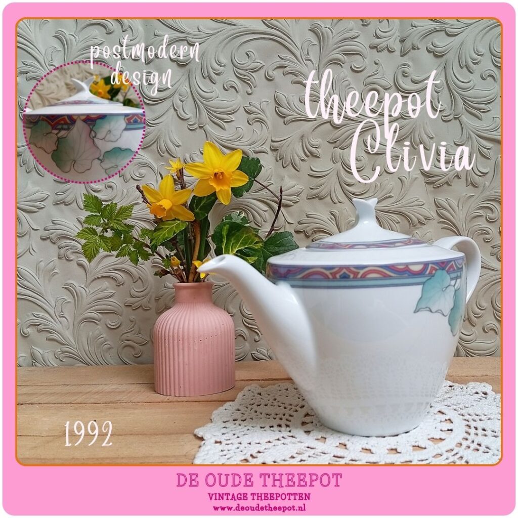 theepot clivia postmodern design Neo-Art Deco en Memphis-invloeden